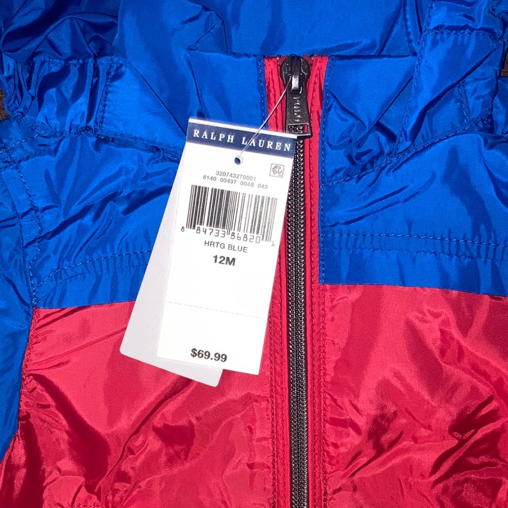 NWT RALPH LAUREN POLO Rain Coat - Wind Breaker Infant Baby Size 12 Month RL POLO - Picture 2 of 10